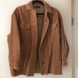Zara Corduroy Oversized Shirt